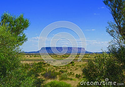 Mount Connor in the outback Australia Editorial Stock Photo