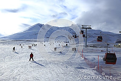 Mount Erciyes, Turkey Editorial Stock Photo