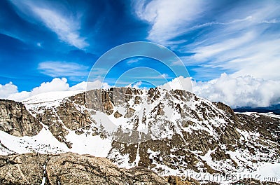 Mount Evans Summit - Colorado Stock Photo