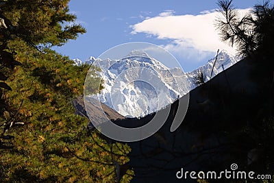 Mount Everest 8848 M Stock Photo