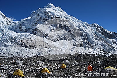 Mount Everest Base Camp Stock Photo