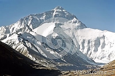 Mount Everest, the highest in the world, 8850m. Stock Photo