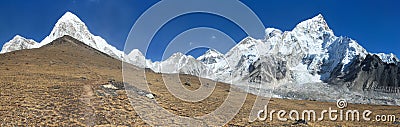 Mount Everest Nuptse Pumori Kala Patthar Nepal Himalayas Stock Photo