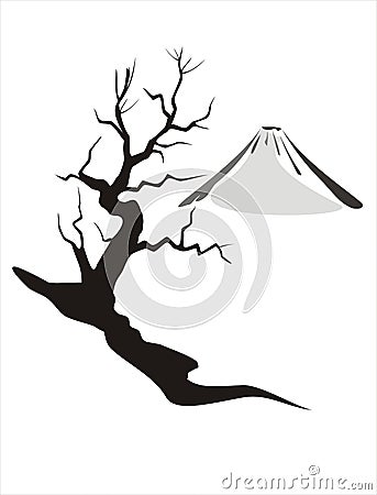 Mount Fuji Vector Illustration