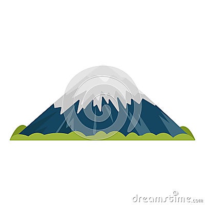 Mount Fuji. Fuji-san. Japan volcano. vector illustration icon Vector Illustration
