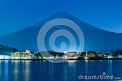 Mount Fuji at Kawaguchiko lake, Japan Stock Photo