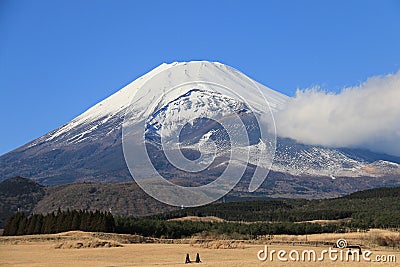 Mount Fuji in the winter Stock Photo