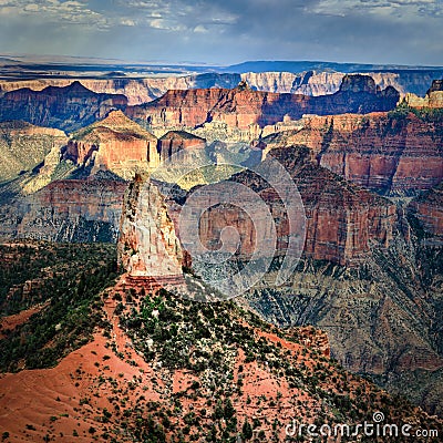 Mount Hayden in the Grand Canyon Stock Photo