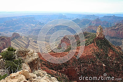 Mount Hayden from Point Imperial Grand Canyon Stock Photo