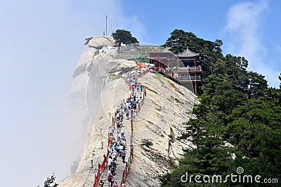 Mount Huashan National Park, Shaanxi, China Editorial Stock Photo