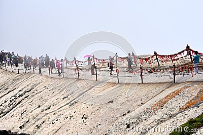 Mount Huashan National Park, Shaanxi, China Editorial Stock Photo