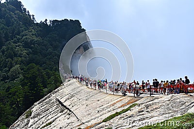 Mount Huashan National Park, Shaanxi, China Editorial Stock Photo