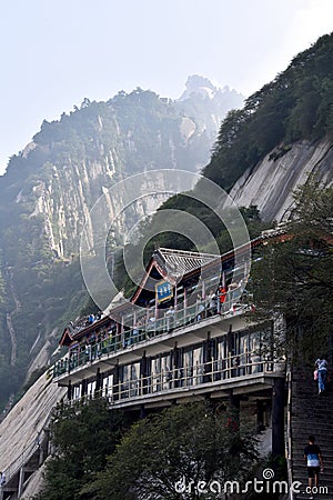 Mount Huashan National Park, Shaanxi, China Editorial Stock Photo