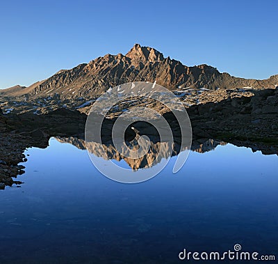 Mount Humphreys reflection Stock Photo
