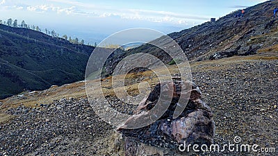 Mount Ijen Crater, Bondowoso Region, Indonesia Stock Photo
