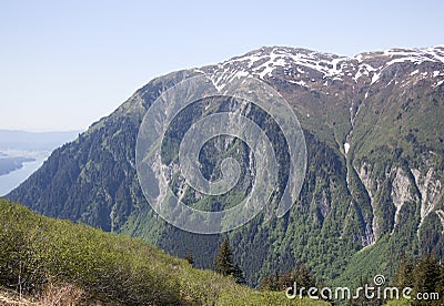Mount Juneau Scenery Stock Photo