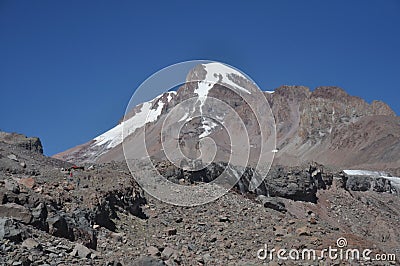 Mount Kazbeg Kazbegi National Park Stock Photo