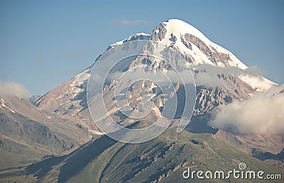 Mount Kazbegi Stock Photo