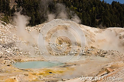 Mount Lassen sulpher springs Stock Photo