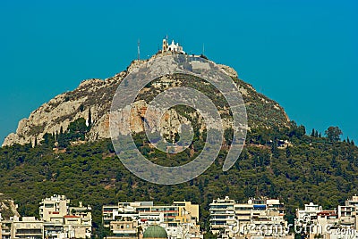 Mount Lycabettus Athens Greece Stock Photo