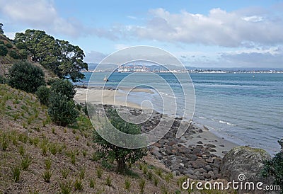 Mount Maunganui in Tauranga, New Zealand Stock Photo