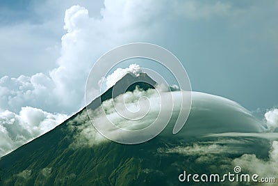 Mount Mayon (Volcano) Stock Photo