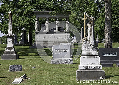 Mount Olivet Cemetery Editorial Stock Photo