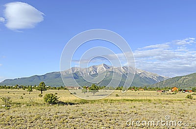 Mount Princeton, Colorado 14er in the Rocky Mountains Stock Photo