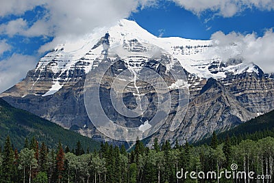 Mount Robson, Jasper National Park, Canada Stock Photo