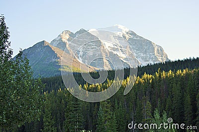 Mount Rundle in Banff National Park Stock Photo