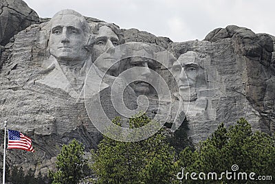 Mount Rushmore Stock Photo