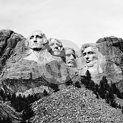 Mount Rushmore. Stock Photo