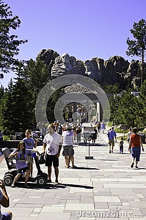 Mount Rushmore National Memorial South Dakota Editorial Stock Photo