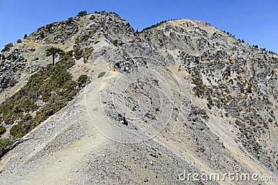 Mount San Antonio or Mount Baldy, California Stock Photo