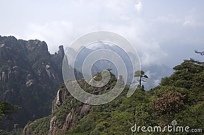 Mount Sanqing, Sanqingshan, Jiangxi China Stock Photo