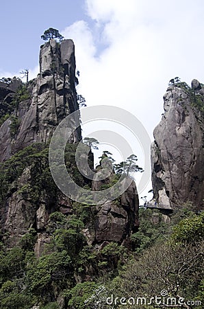 Mount Sanqing, Sanqingshan, Jiangxi China Stock Photo