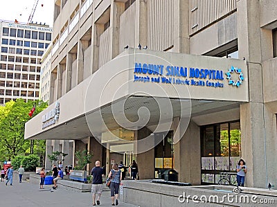 Mount Sinai Hospital Editorial Stock Photo