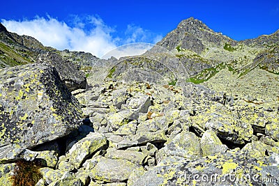 Mount Strbsky stit in Mlynicka Valley, Tatra Mountains, Slovakia. Stock Photo