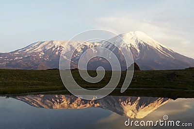 Mount Tolbachik Stock Photo