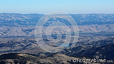 Mount Umunhum Morgan Hill View Stock Photo