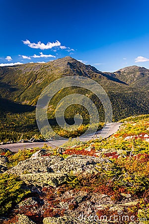 The Mount Washington Auto Road, near Gorham, New Hampshire. Stock Photo