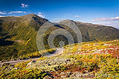 The Mount Washington Auto Road, near Gorham, New Hampshire. Stock Photo