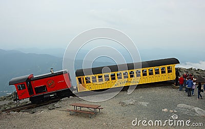 Mount Washington Cog Railway Train Editorial Stock Photo