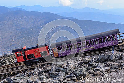 Mt. Washington Cog Railway, New Hampshire, USA Editorial Stock Photo