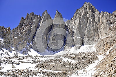 Mount Whitney, California 14er and state high point Stock Photo