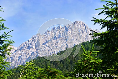 Mountain in the austrian alps Stock Photo