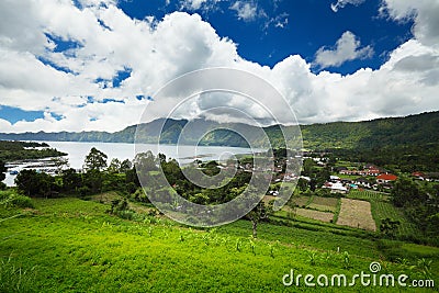 Mountain Batur Stock Photo