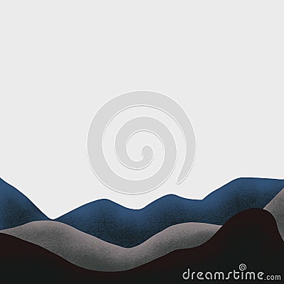 Mountain beautiful background design illustration ,nature idea concept. Cartoon Illustration