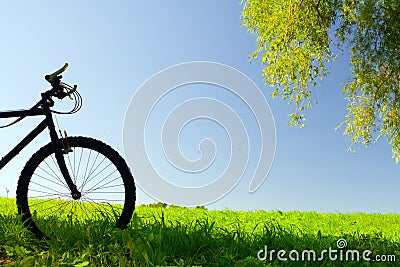 Mountain bicycle Stock Photo