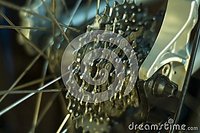 Mountain bike detail Stock Photo